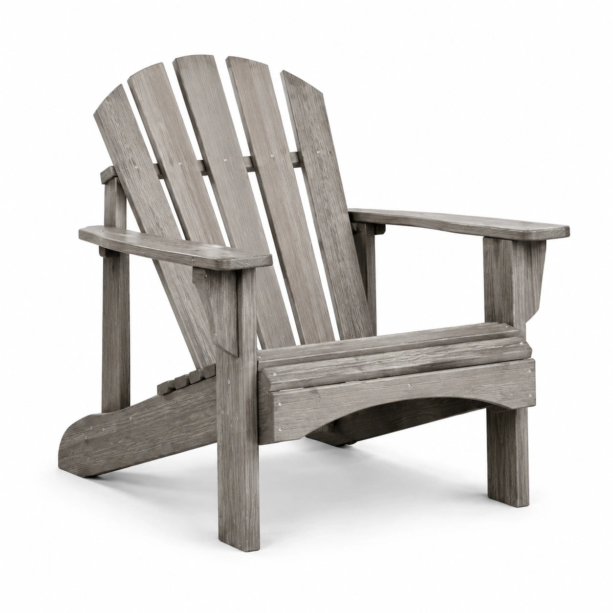 Chaise Adirondack en Bois d'Acacia Gris