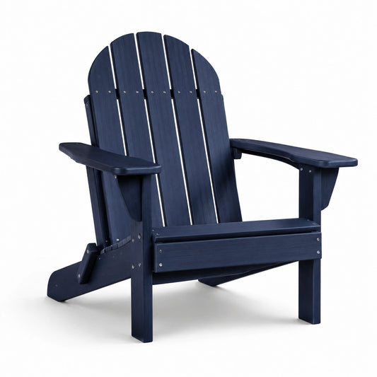 Chaise Adirondack en bois d'acacia bleu