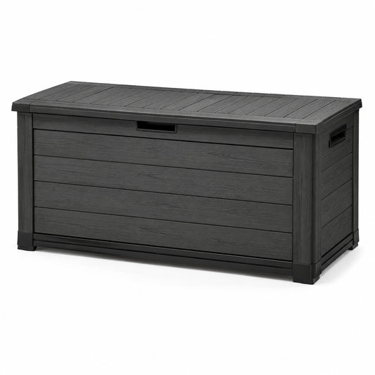 Coffre de rangement en plastique gris 145x60x55cm
