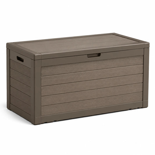 Coffre de rangement en plastique 120x55x60 cm polypropylène marron